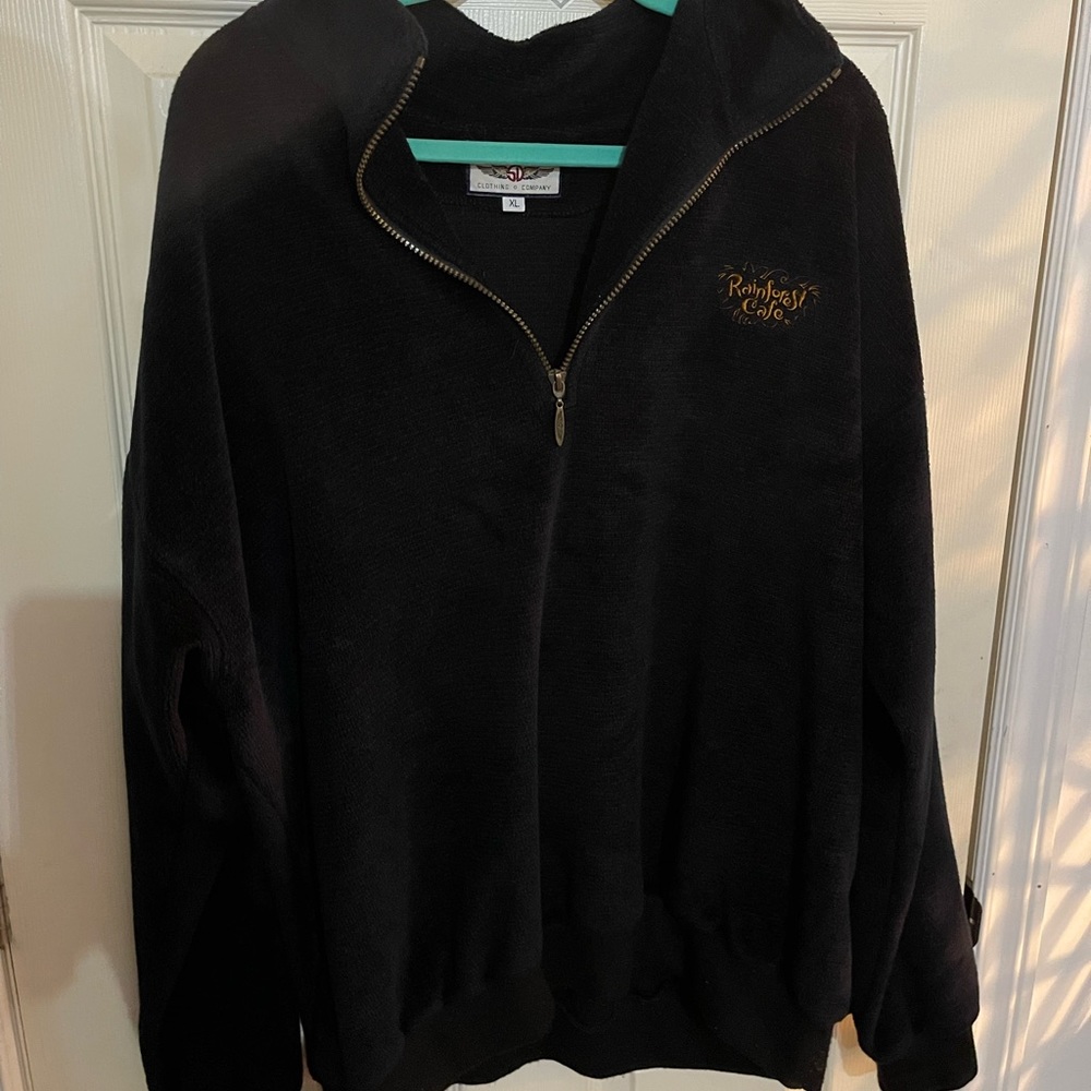 Rainforest Cafe Half Zip - Navy Blue